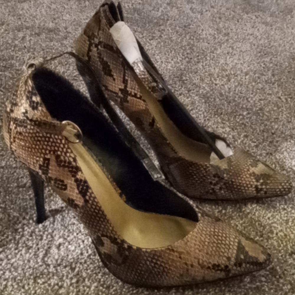 Snakeskin heels